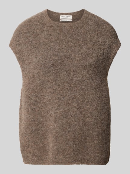 Produktfoto, brązowy bezrękawnik z mieszanki wełny Relaxed Fit Pullunder aus Woll-Mix od Marc O'Polo, damski Pullunder