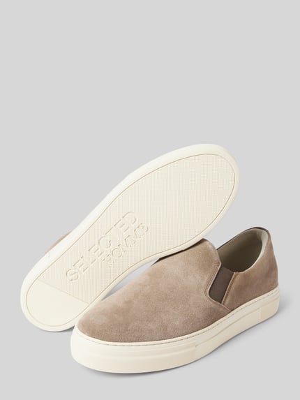 Selected Sneaker mit elastischem Einsatz Modell 'DAVID' Beige 4