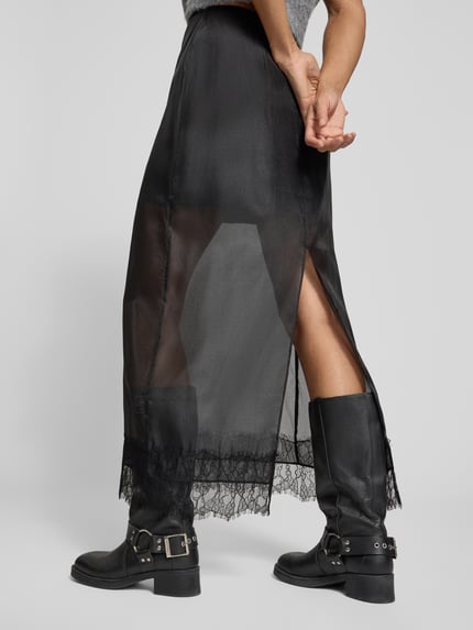 Topshop Maxirock mit Spitze Modell 'DENA' Black 3