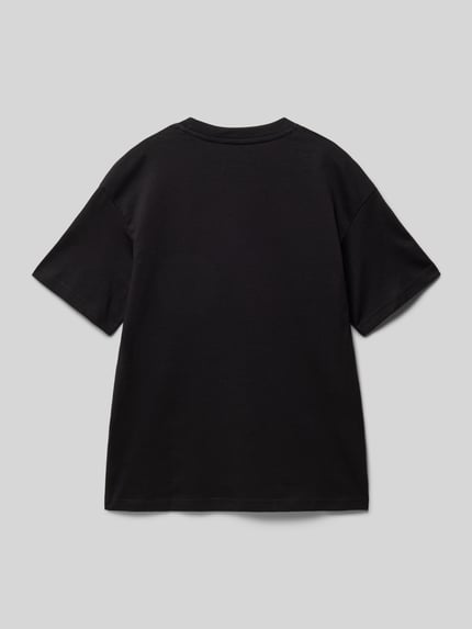 JACK & JONES T-shirt met labelprint model 'ESTAR' Zwart - 3