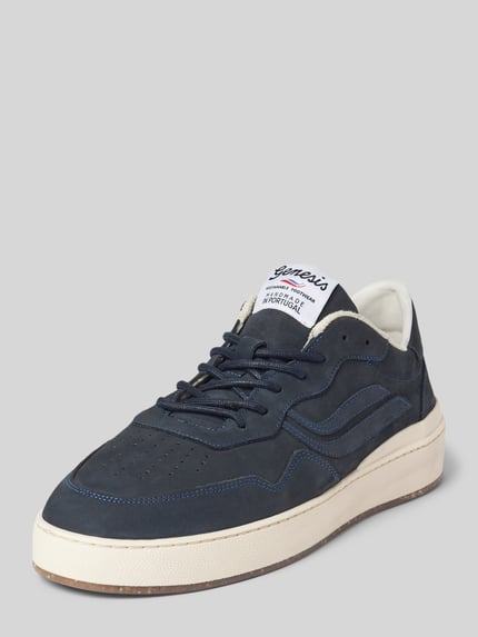 Genesis Sneakers met labelpatch model 'Soley Porto Nubuck' Marineblauw - 1