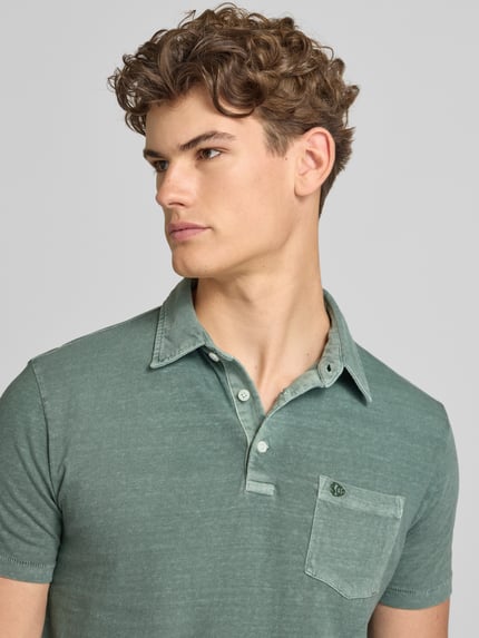 Superdry Slim Fit Poloshirt mit Brusttasche Oliv 3