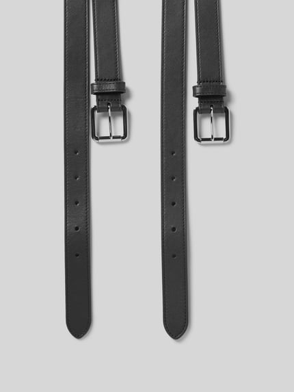 Lauren Ralph Lauren Ledergürtel mit Dornschließe im 2er-Pack Black 3