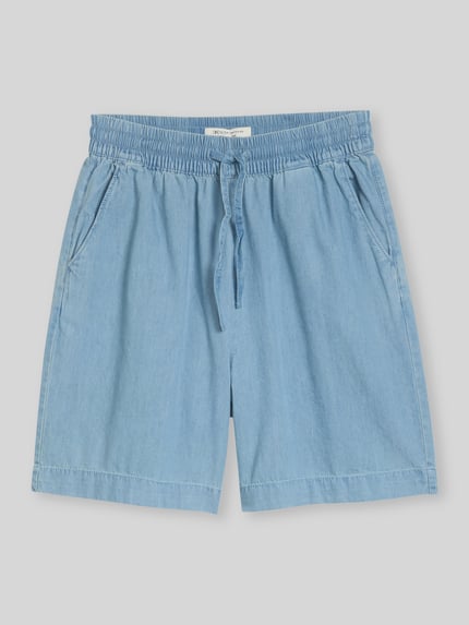 Tom Tailor Denim loose fit short van puur katoen Lichtblauw - 2