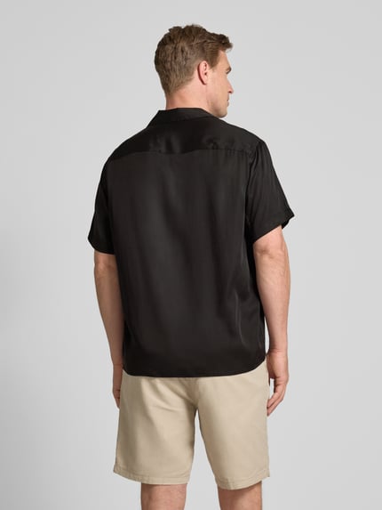 Selected Koszula casualowa o kroju relaxed fit z lyocellu Czarny 5