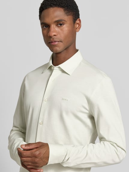 BOSS Orange Slim Fit Freizeithemd aus reiner Baumwolle Modell 'MYSOFT_2' Lind 3