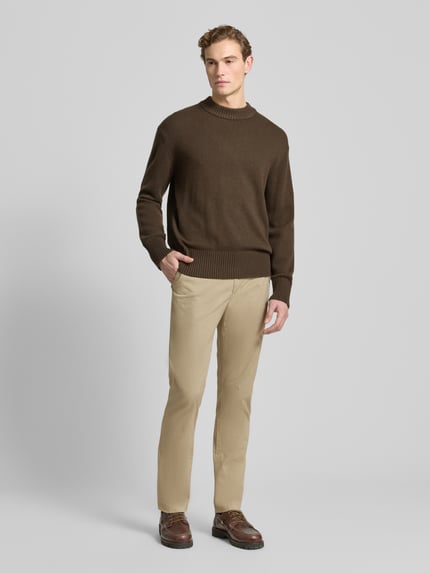 Tommy Hilfiger Chinosy o kroju regular fit z mieszanki bawełny model ‘DENTON’ Beżowy 1