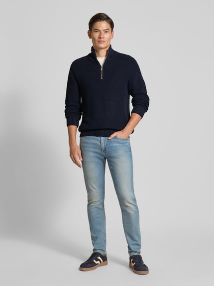 MCNEAL Strickpullover mit Troyer-Kragen Marine 1