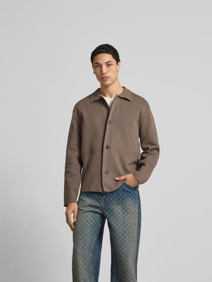 ANNARR Strickjacke mit Knopfleiste Mittelbraun 4