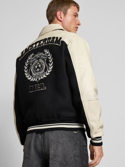 BALR. Bomberjacke mit Label-Stitching Black 3