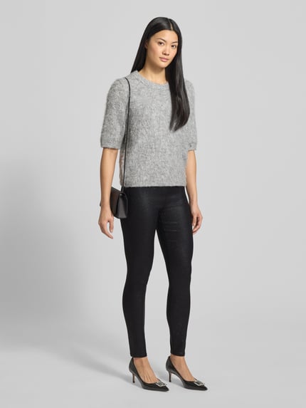 s.Oliver BLACK LABEL Skinny Fit Hose aus Viskose-Mix Black 1
