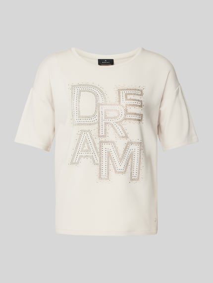 monari T-Shirt mit Label-Detail Beige 2