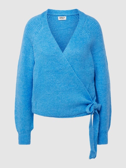 ONLY Cardigan in wikkellook, model 'MIA' Bleu - 2