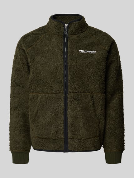 Polo Ralph Lauren Sweatjacke mit Stehkragen Oliv 2