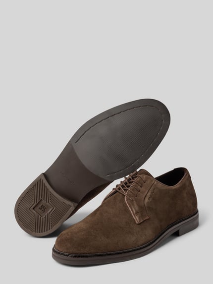 GANT Buty sznurowane z wytłoczonym logo model ‘Bidford’ Ciemnobrązowy 4