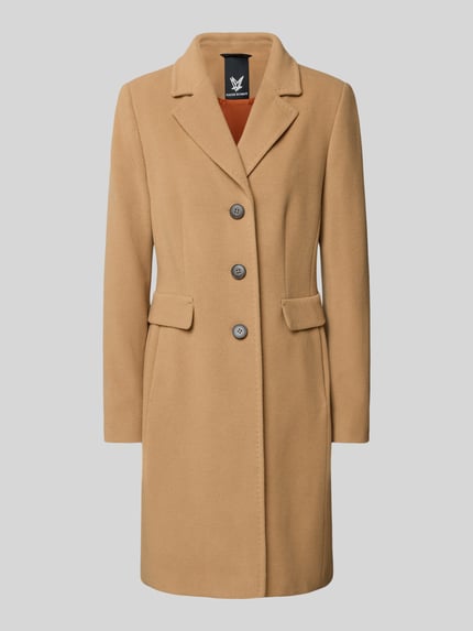FUCHS SCHMITT Wollmantel mit Kaschmir-Anteil und Pattentaschen Camel 2
