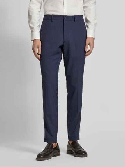s.Oliver BLACK LABEL Pantalon met steekzakken, model 'Pure' Blauw - 4