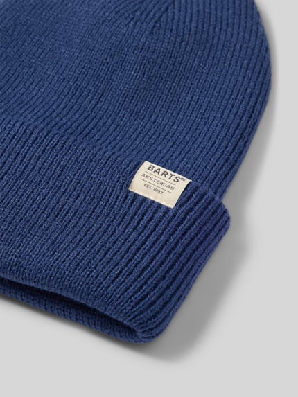 Barts Mütze mit Label-Patch Modell 'KINABALU' Jeansblau 2