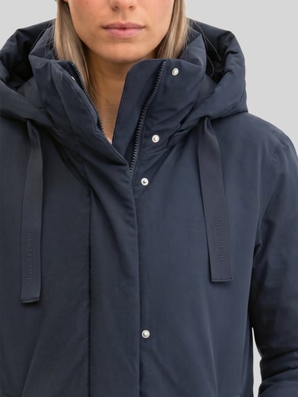 Marc O'Polo Relaxed Fit Parka mit Kapuzenkragen Marine 3