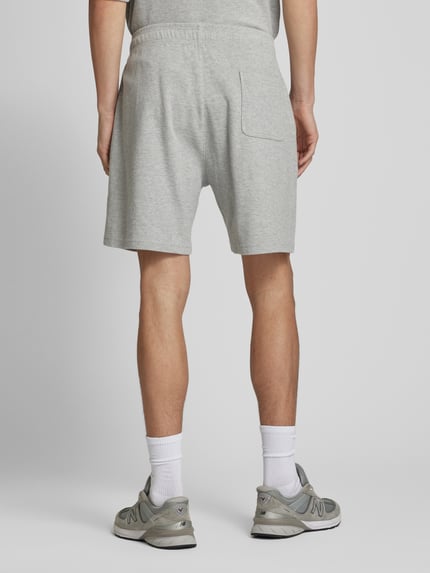 ANOTHER COTTON LAB Szorty o kroju relaxed fit z fakturowanym wzorem Średnioszary melanż 5