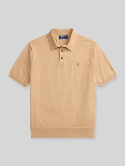 Polo Ralph Lauren Regular Fit poloshirt van puur katoen Camel - 2
