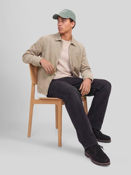 JACK & JONES Bomberjacke mit Cordstruktur Beige 1
