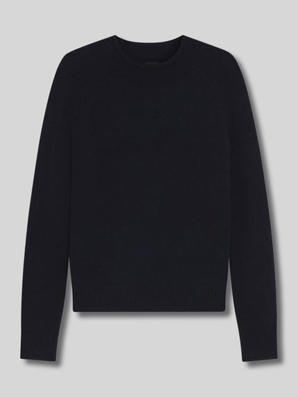 BOSS Orange Regular Fit Strickpullover aus Woll-Mix mit Alpaka Modell 'C_FESPERANASY' Dunkelblau 2