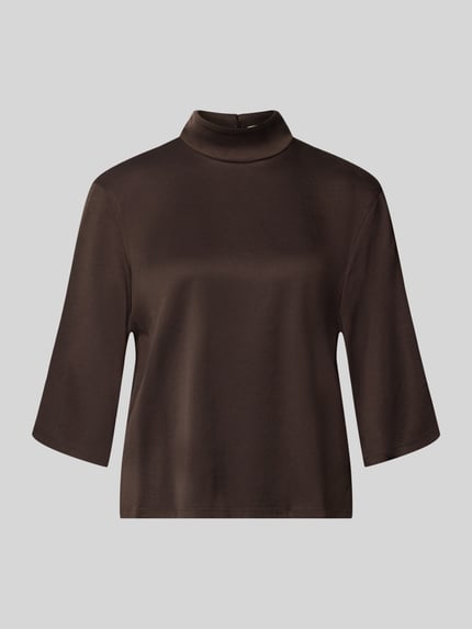 Produktfoto, Regular Fit blouse met opstaande kraag Model 'Aletia' van DRYKORN, elastische acetaatmix, 1/2-mouwen, ruglengte maat 36: 59 cm, mouwlengte maat 36: 36 cm