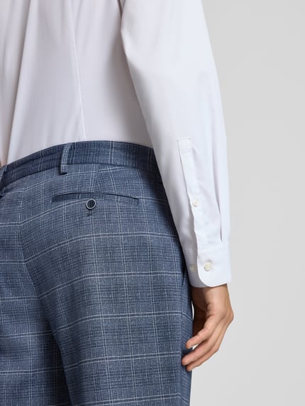 s.Oliver BLACK LABEL Slim Fit Anzughose mit Gürtelschlaufen Dunkelblau 3