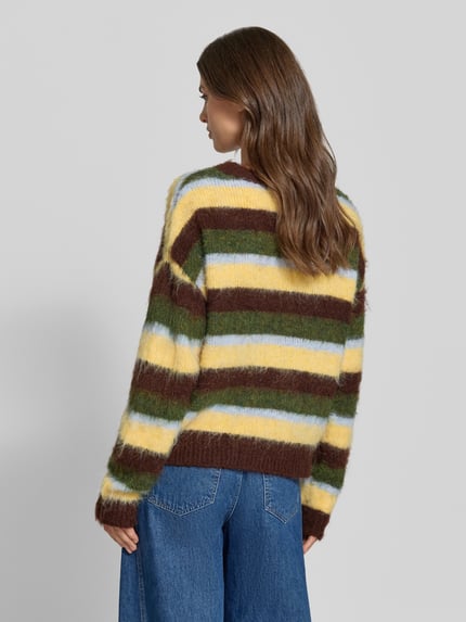 ONLY Pullover mit flauschiger Oberfläche Schoko 5