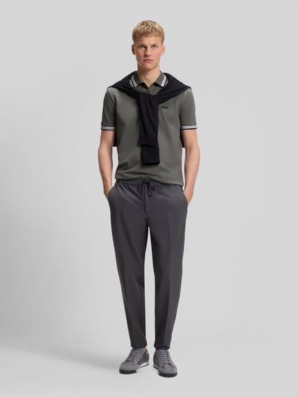 BOSS Green Koszulka polo o kroju regular fit z czystej bawełny model „PADDY” Grafitowy 1