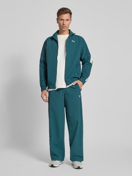 PUMA Performance Kurtka treningowa o kroju oversized ze stójką Butelkowy zielony 1