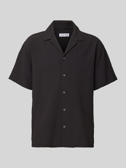 JACK & JONES Freizeithemd mit Knopfleiste Modell 'PABLO' Black 2