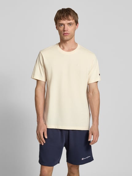 Champion T-Shirt mit Logo-Stitching Modell 'ICONS' Offwhite 4