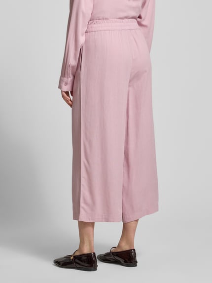 PIECES Loose Fit Culotte aus Viskose-Leinen-Mix Modell 'PIA' Rosa 5