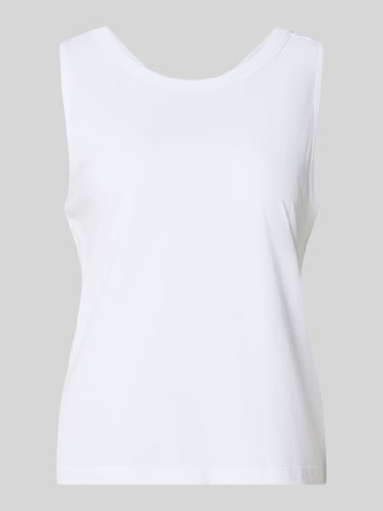 s.Oliver RED LABEL Regular Fit Trägertop aus Baumwoll-Mix Weiss 2