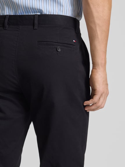 Tommy Hilfiger Relaxed Fit Hose aus Baumwoll-Mix Black 3