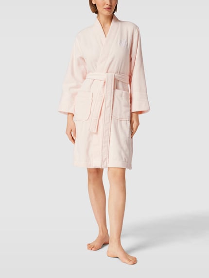 Lauren Ralph Lauren Bademantel aus Baumwolle Hellrosa 1