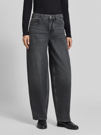 Marc O'Polo Relaxed Fit Jeans aus Baumwoll-Mix Modell 'MAJ' Dunkelgrau 4