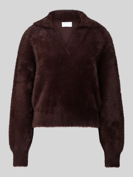 Jake*s Collection Regular Fit Pullover mit Baumwoll-Anteil Schoko 2