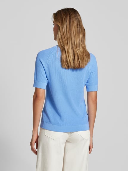 Selected Strickshirt mit Rundhalsausschnitt Modell 'SLFELINNA' Rauchblau 5