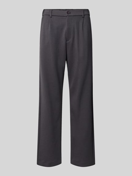 Produktfoto, Straight Fit Chino mit Gesäßtaschen Modell 'SAMUEL' van CHILL PILL in donkergrijze katoenmix, productcontext heren chino