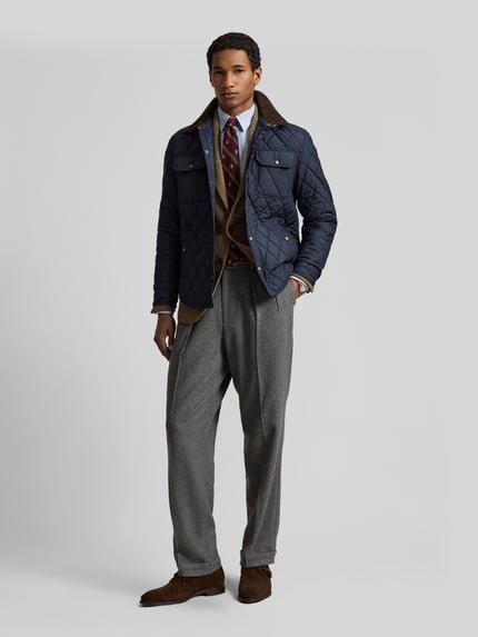 Polo Ralph Lauren Steppjacke mit Cordkragen Marine 1