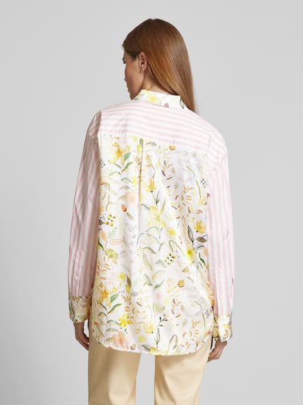 HERZENS Overhemdblouse met borstzak Felroze - 5