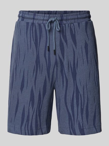 Loose Fit Shorts mit elastischem Bund Shop The Look MANNEQUINE