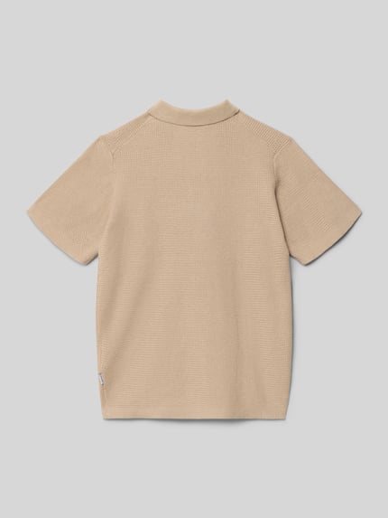 JACK & JONES regular fit poloshirt in brei-look model 'Max' Zand - 3