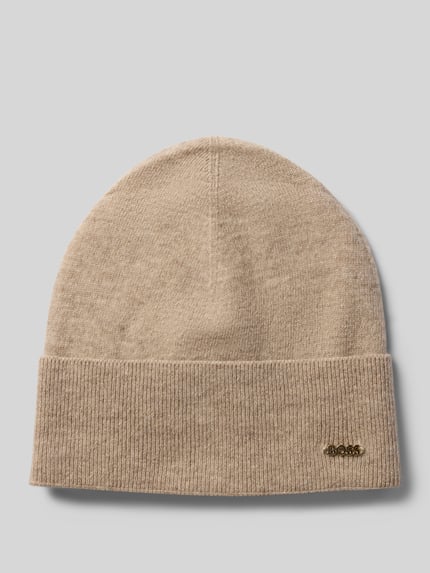 BOSS Mütze aus Woll-Kaschmir-Mix Modell 'Laris_hat' Beige 1