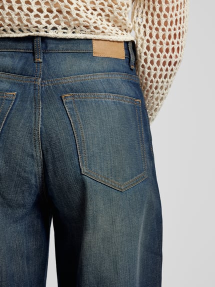 Weekday Loose Fit Jeans im 5-Pocket-Design Dunkelblau 3