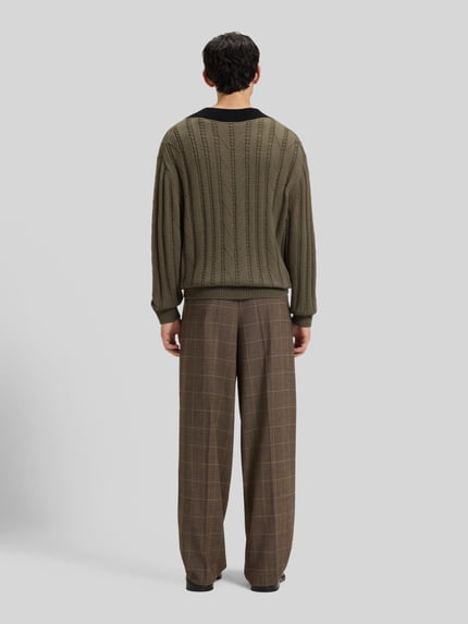 HUGO Oversized Pullover aus Schurwoll-Mix Taupe 5