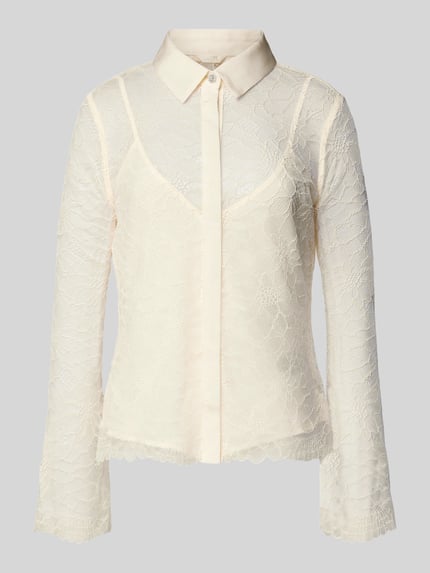 GUESS Regular Fit Bluse im 2-in-1-Look Weiss 2